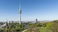 Panoramic View Over The Olympic Park In Munich