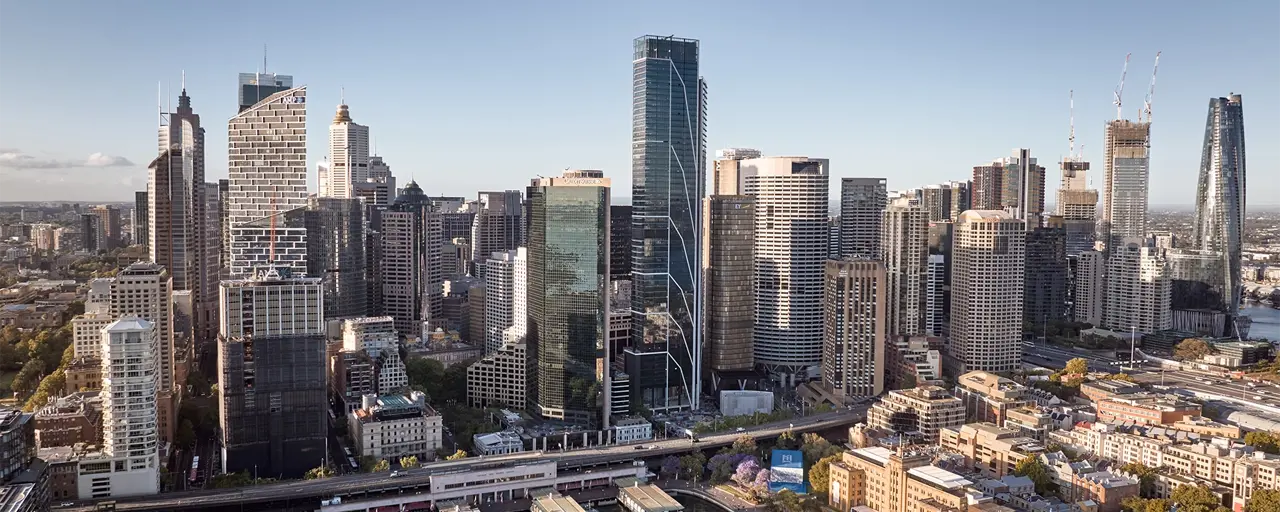 Exterior shot of Salesforce Tower in Sydney, Australia.