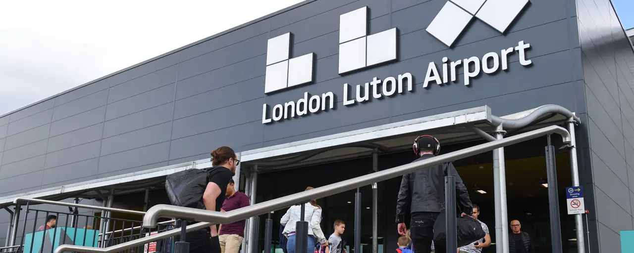 Exterior of London Luton Airport