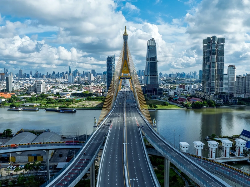 Bhumibol Bridge, Bangkok, Thailand