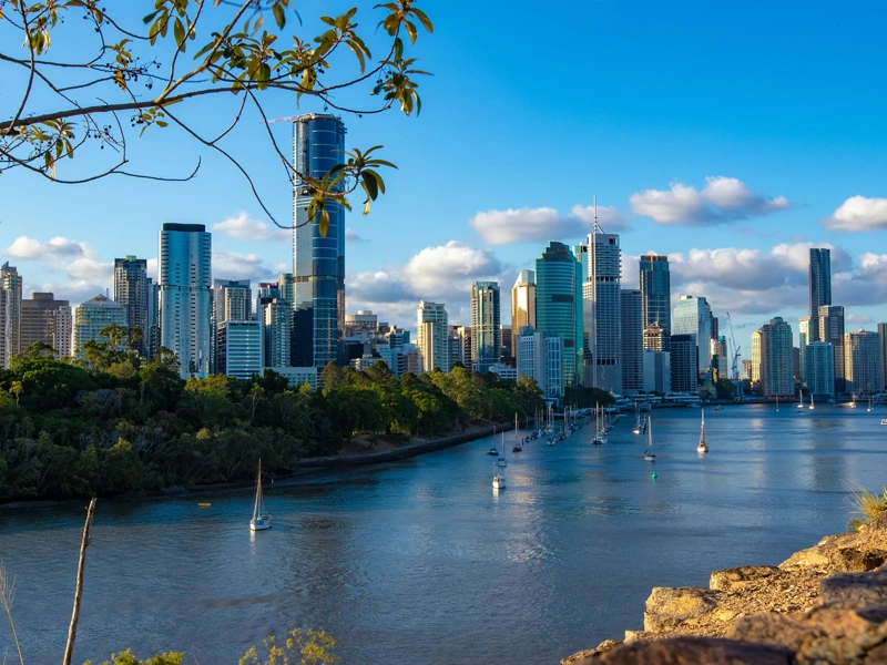 City skyline view. Brisbane