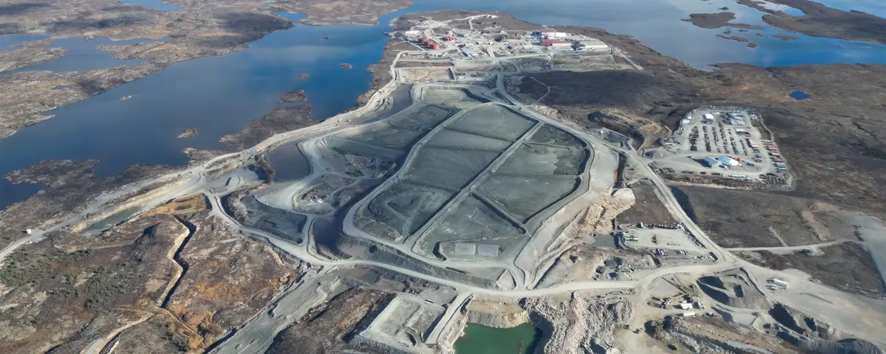 Aerial show of De Beers Mine