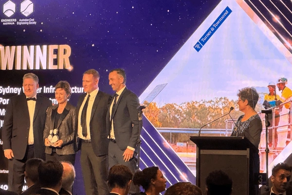 Australia team receiving awards