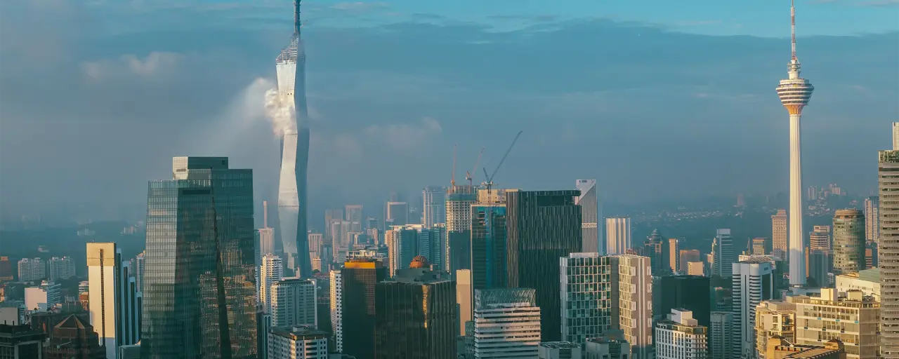 Skyscraper buildings in Malaysia skyline