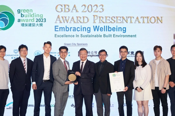 Asia team at the GBA awards holding the award attained