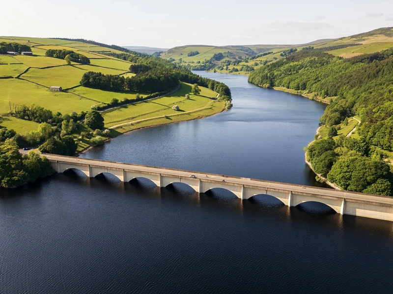 Derwent arm of the Ladybower Reservoir close to Sheffield supplying water to the English East Midlands.