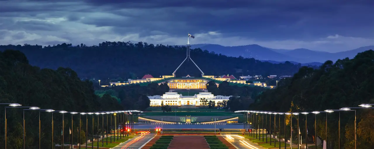 Australia federal in the evening 