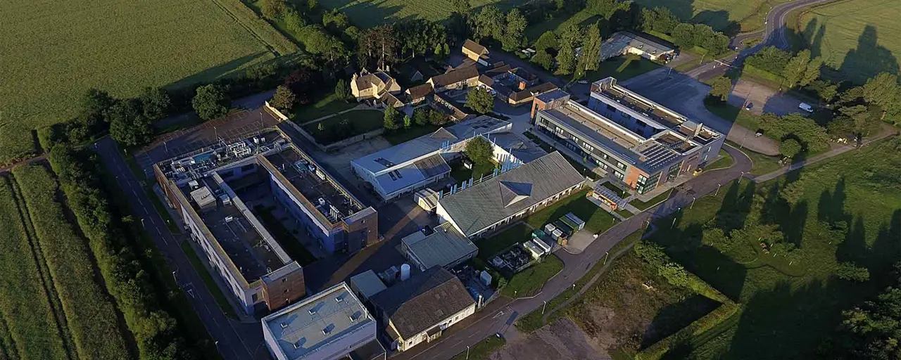 View of the Oxfordshire Science and Innovation District from a sky view