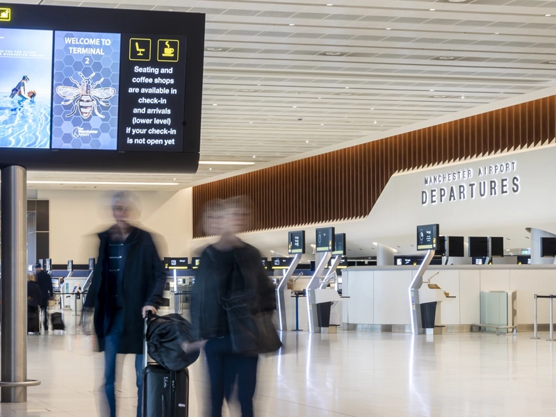 Manchester Airport Departures Terminal, UK